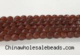 CAA5364 15.5 inches 8*12mm twisted rice agate gemstone beads