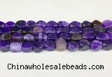 CAA5370 15.5 inches 10*12mm - 11*16mm faceted nuggets agate beads