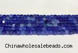 CAA5384 15.5 inches 6*7mm - 8*8mm nuggets agate gemstone beads