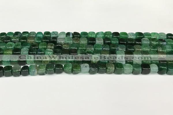 CAA5386 15.5 inches 6*7mm - 8*8mm nuggets agate gemstone beads