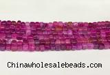 CAA5390 15.5 inches 6*7mm - 8*8mm nuggets agate gemstone beads