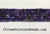 CAA5391 15.5 inches 6*7mm - 8*8mm nuggets agate gemstone beads