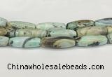 CAA5398 15.5 inches 15*40mm rice agate gemstone beads