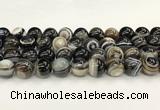 CAA5427 15.5 inches 14mm round agate gemstone beads