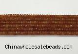 CAA5442 15.5 inches 6*8mm faceted rondelle agate gemstone beads