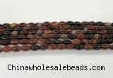 CAA5446 15.5 inches 8*12mm rice agate gemstone beads