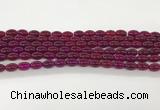 CAA5453 15.5 inches 8*12mm rice agate gemstone beads
