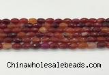 CAA5458 15.5 inches 8*12mm faceted rice agate beads