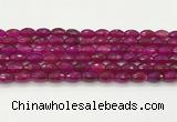 CAA5463 15.5 inches 8*12mm faceted rice agate beads