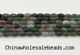 CAA5471 15.5 inches 8*12mm faceted rice agate beads