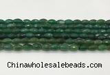 CAA5474 15.5 inches 8*12mm faceted rice agate beads