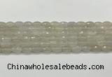 CAA5480 15.5 inches 8*12mm faceted rice agate beads