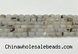 CAA5481 15.5 inches 8*12mm faceted rice agate beads