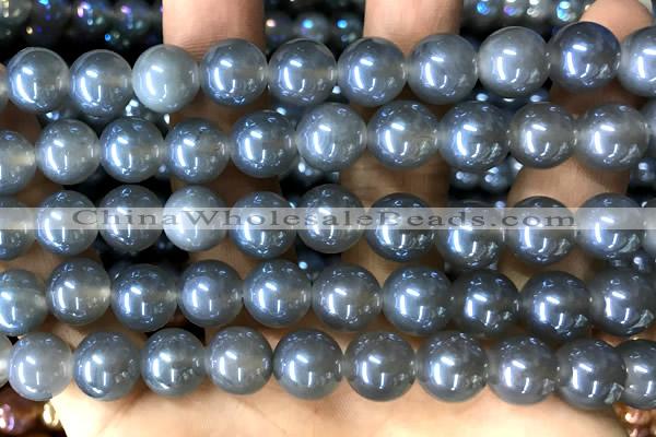 CAA5830 15 inches 10mm round AB-color agate beads