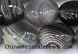 CAA5892 15 inches 10*12mm oval botswana agate gemstone beads