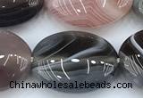CAA5893 15 inches 12*16mm oval botswana agate gemstone beads