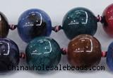 CAA606 15.5 inches 20mm round dragon veins agate beads wholesale