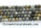 CAA6122 15.5 inches 8mm round bamboo leaf agate gemstone beads