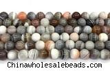 CAA6132 15 inches 8mm round Botswana agate beads wholesale