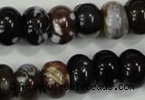 CAA733 15.5 inches 10*14mm rondelle fire crackle agate beads
