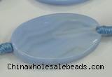 CAA744 15.5 inches 25*40mm oval blue lace agate beads wholesale