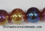 CAA873 15.5 inches 18mm round AB-color red agate beads