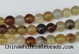 CAA890 15.5 inches 6mm round agate gemstone beads wholesale