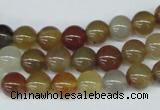CAA891 15.5 inches 8mm round agate gemstone beads wholesale