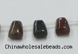 CAB130 15.5 inches 8*12mm trapezoid india agate gemstone beads