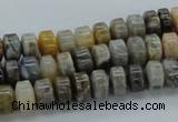 CAB139 15.5 inches 5*8mm roundel bamboo leaf agate beads