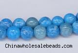 CAB221 15.5 inches 8mm round blue crazy lace agate beads