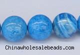 CAB224 15.5 inches 16mm round blue crazy lace agate beads