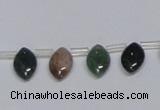 CAB412 15.5 inches 8*12mm horse eye moss agate gemstone beads