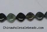 CAB418 15.5 inches 10*10mm rhombic moss agate gemstone beads