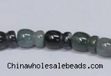 CAB426 15.5 inches 9*13mm vase-shaped moss agate gemstone beads