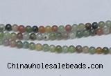 CAB429 15.5 inches 3mm round indian agate gemstone beads wholesale