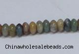 CAB440 15.5 inches 4*8mm rondelle indian agate gemstone beads