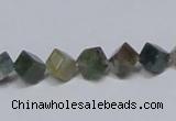 CAB441 15.5 inches 6*6mm inclined cube indian agate gemstone beads