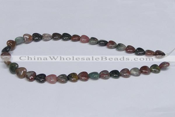 CAB454 15.5 inches 12*12mm heart indian agate gemstone beads