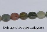 CAB455 15.5 inches 10mm coin indian agate gemstone beads wholesale