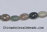 CAB456 15.5 inches 8*10mm oval indian agate gemstone beads wholesale