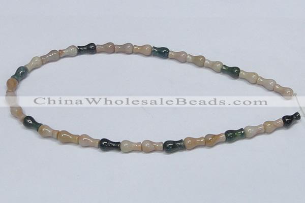CAB464 15.5 inches 7*12mm vase-shaped indian agate gemstone beads