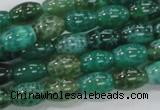 CAB50 15.5 inches 8*12mm egg-shaped peafowl agate gemstone beads