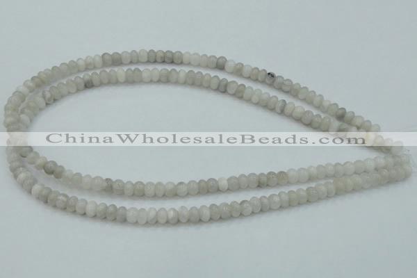 CAB900 15.5 inches 4*6mm rondelle natural crazy agate beads wholesale