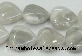 CAB919 15.5 inches 20*20mm heart natural crazy agate beads wholesale