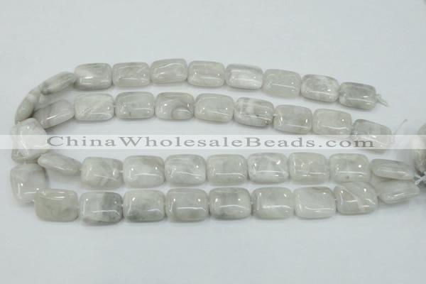 CAB922 15.5 inches 15*20mm rectangle natural crazy agate beads wholesale