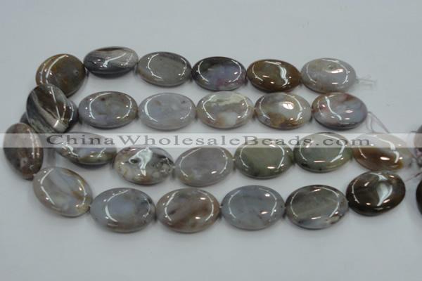 CAB960 15.5 inches 22*30mm oval ocean agate gemstone beads