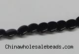 CAB980 15.5 inches 8mm flat round black agate gemstone beads wholesale