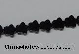 CAB987 15.5 inches 8*8mm star black agate gemstone beads wholesale