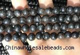 CAE306 15.5 inches 8mm round astrophyllite gemstone beads